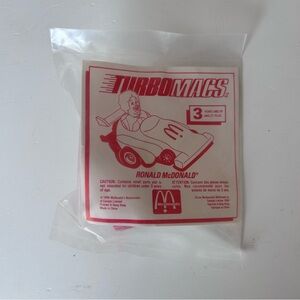 Vintage ‘88 McDonald's Ronald McDonald Turbomac Car Happy Meal Toy